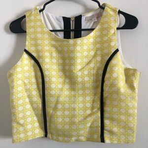 Gianni Bini yellow crop top